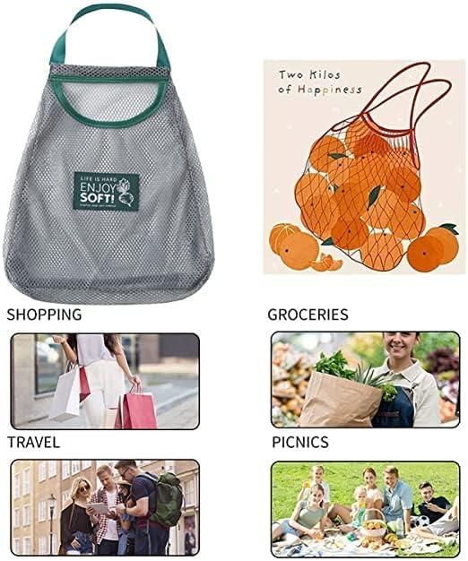 Reusable Kitchen Fruit & Vegetable Mesh Bags – Eco-Friendly Storage Bags (Set)