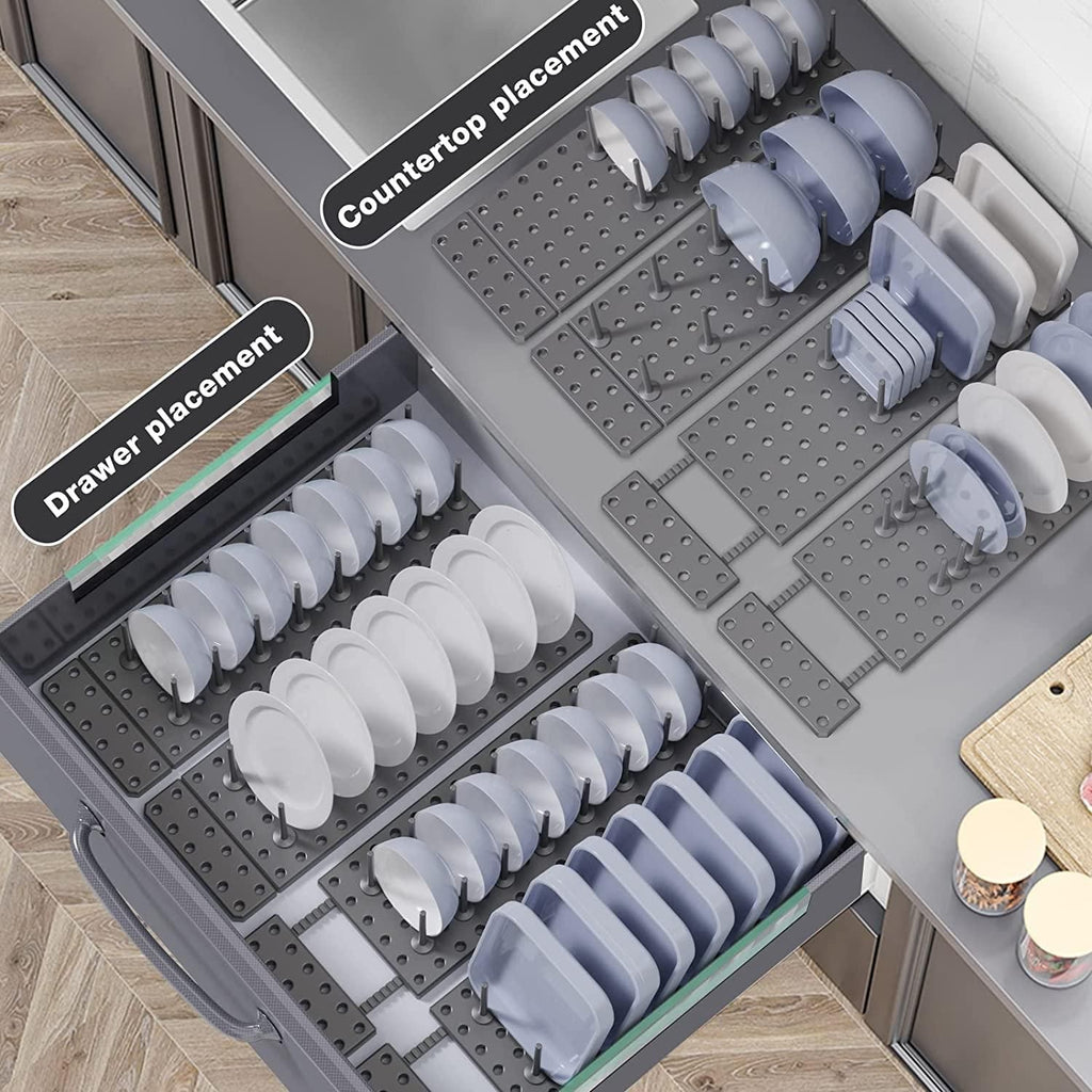 Kitchen Cupboard Organization Drawer – Space Saving Cabinet Storage Shelf