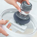 Soap Dispensing Dish Brush – Kitchen Cleaning Brush with Built-in Soap Dispenser