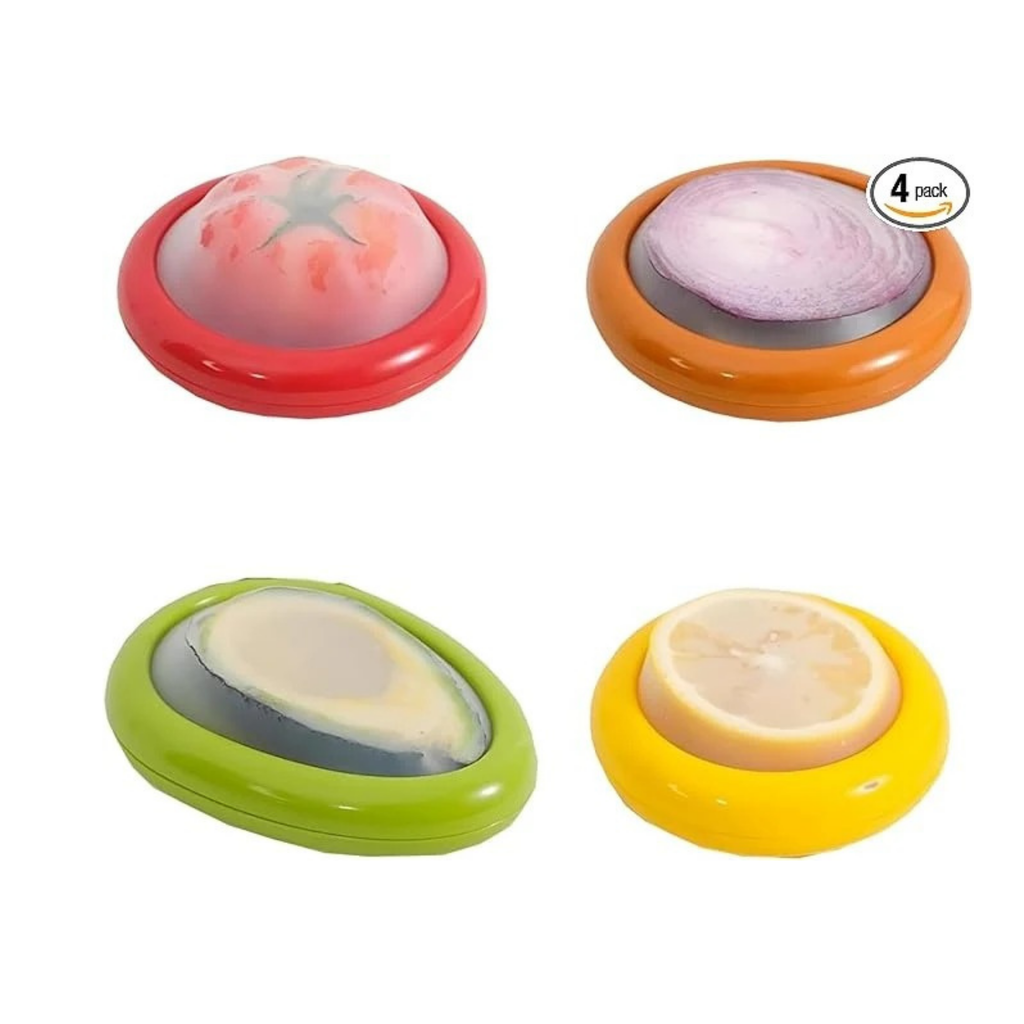 Reusable Silicone Stretch Lids (4 Pieces) – Food Cover Set for Bowls, Cups & Containers