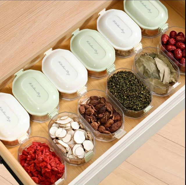 3-Layer Spice Storage Box – Multi-Compartment Kitchen Seasoning Organizer